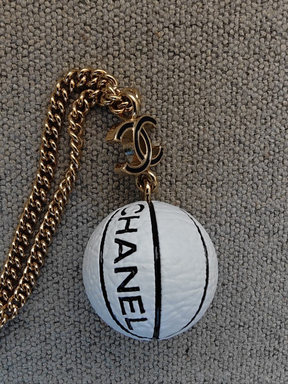 Chanel Basketball Necklace